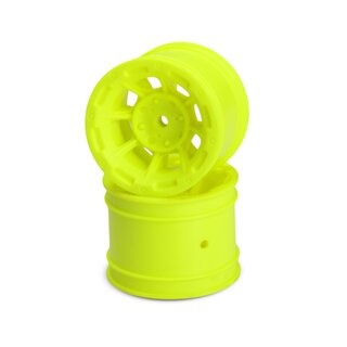 Jconcepts Hazard - 1.7 RC10 rear wheel - yellow (1/4 original axle)