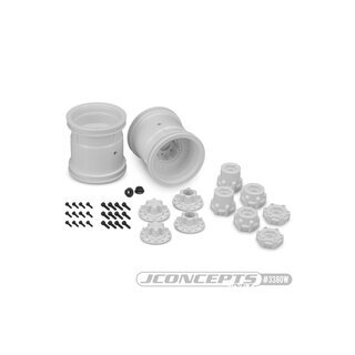 Jconcepts Midwest 2.2 MT 12mm hex wheel w/ adaptors - (white) - 2pc.