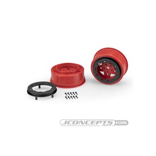 JConcepts Tremor, Slash narrow front wheel - red wheel /...