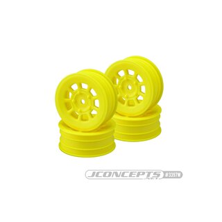 JConcepts 9 shot - B7 | B6.4 | YZ2 | XB2 | LD3, 2.2 front wheel (yellow) - 4pc