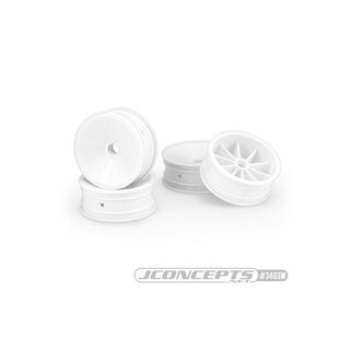 JConcepts Mono - RC10, RC10B2, RC10B3 2.2 front wheel (white) - 4pc
