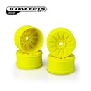 JConcepts Pioneer - 1:8th truck wheel, 4.0 - yellow, 4pc