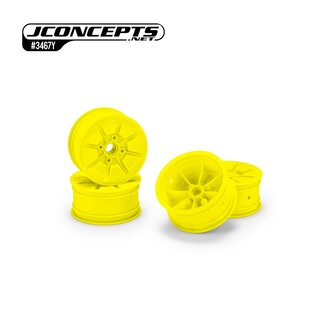 JConcepts Pioneer - RC10T 2.2 narrow front wheel, yellow - 4pc