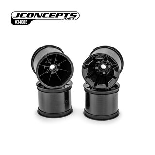 JConcepts Pioneer - RC10T 2.2 wide front wheel, stealth black - 4pc