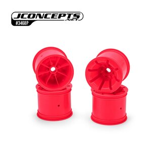 JConcepts Pioneer - RC10T 2.2 wide front wheel, retro pink - 4pc