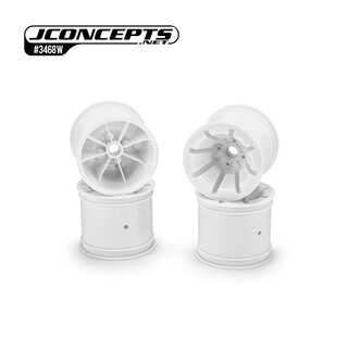 JConcepts Pioneer - RC10T 2.2 wide front wheel, white - 4pc