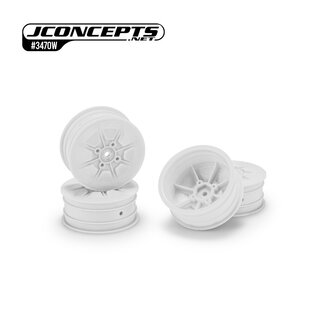 JConcepts Pioneer B84 | XB4 | L1R | 22X-4, 2.2 4wd front wheel, white - 4pc