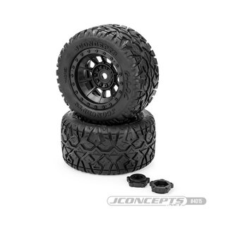 JConcepts G-Locs - X-Maxx, XRT tire, Platinum compound - pre-mounted on #3425B JConcepts wheels