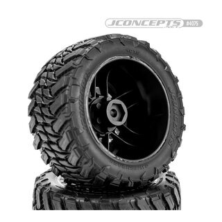 JConcepts Switchback - platinum compound (pre-mounted on #3456 Shuttle wheel for Traxxas Rustler / Rustler 4x4)