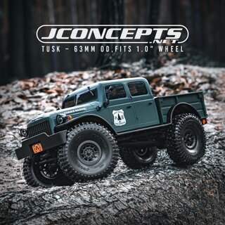 JConcepts Tusk - green compound, 63mm OD (Fits - 1.0 wheel)