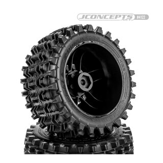 JConcepts Magma - platinum compound (pre-mounted on #3456 Shuttle wheel for Traxxas Rustler / Rustler 4x4)