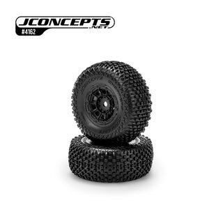JConcepts Choppers - yellow compound, pre-mounted on #3471 wheel (Fits - Arrma Mojave Grom)