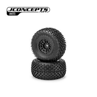 JConcepts Choppers - yellow compound, pre-mounted on #3475B (Fits - Traxxas Mini-Maxx | Mini XRT)