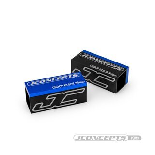 JConcepts droop block 30 x 36mm, black | blue