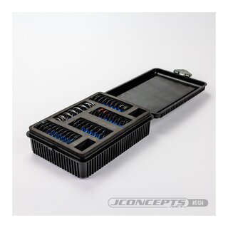 JConcepts 1:8th double decker spring box w/foam inserts - black