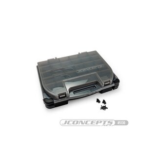 JConcepts tool box w/upper storage, black / smoke gray