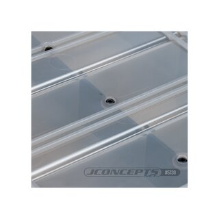 JConcepts tool box w/upper storage, black / smoke gray