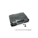 JConcepts tool box w/upper storage, black / smoke gray