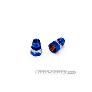 JConcepts RC10B7 Fin titanium front stand-off, (burnt blue) - 8mm