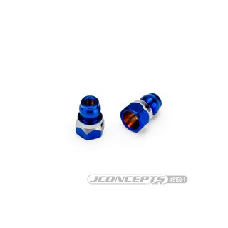 JConcepts RC10B7 Fin titanium front stand-off, (burnt blue) - 8mm
