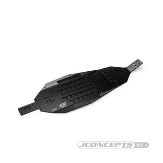 JConcepts RC10B7 chassis, -4mm, hard anodized - black