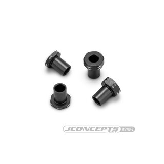JConcepts RC10B7 Aluminum Caster Hat Bushings 1 and 2mm (Black)