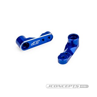 JConcepts RC10B7 aluminum steering bell cranks (Fits - JC assembly #5209) - blue