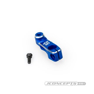 JConcepts 25T, RC10B7 15.5mm aluminum clamping servo horn - blue