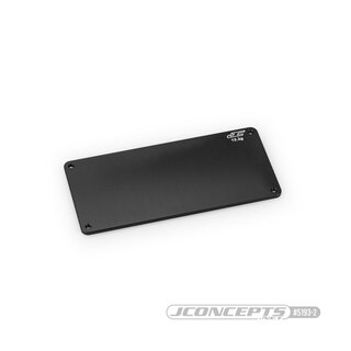 JConcepts RC10B7 aluminum electronics plate (12.3g) - black