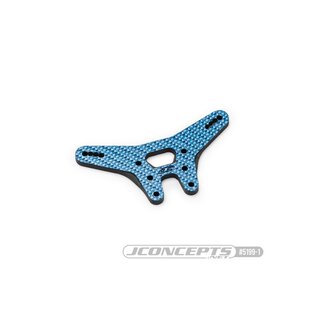 JConcepts RC10B7 carbon fiber rear shock tower - blue