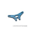 JConcepts RC10B7 carbon fiber rear shock tower - blue