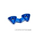 JConcepts RC10B7 aluminum 1-piece rear wing button - blue