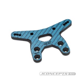 JConcepts RC10B7 -2mm carbon fiber front shock tower - blue