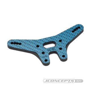 JConcepts RC10B7 -2mm carbon fiber rear shock tower - blue