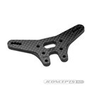 JConcepts RC10B7 -2mm carbon fiber rear shock tower - black