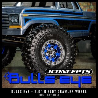 JConcepts Bulls Eye - 2.0 Crawler Wheel Set (Fits 1.9 Tire)