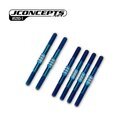 JConcepts - B84 Fin Titanium turnbuckle set, 6pc. - Burnt...