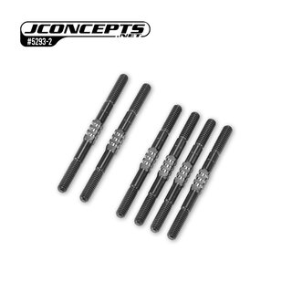 JConcepts - B84 Fin Titanium turnbuckle set, 6pc. - Stealth Black