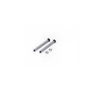 Koswork RC10 Rear Outter 34.8mm Hardened Hinge Pin w/nuts (Thread Lock Needed) (2) Team Associated