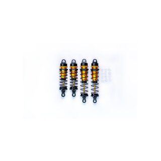Koswork RC10 12mm Gold Body Black Big Bore Buggy Shock Set (F & R) Team Associated