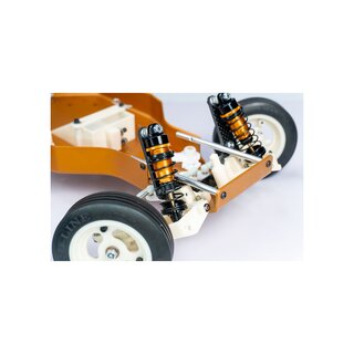 Koswork RC10 12mm Gold Body Black Big Bore Buggy Shock Set (F & R) Team Associated