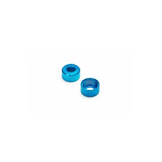 Koswork Lower Shock Cap Blue (2) 12mm & 13mm Shock AE