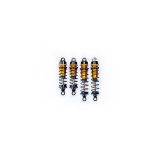 Koswork 12mm Gold Body Black Big Bore Buggy Shock Set (F & R) (Kyosho, Tamiya & Yokomo)