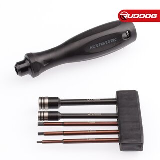 Koswork 1/4 Drive Hex Nut Driver Set (1.5, 2.0, 2.5mm Hex...