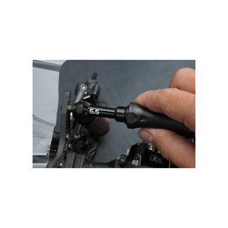 Koswork Hard Coated Aluminum 5.5mm Compact Nut Driver (For 3mm nut)