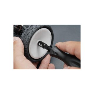 Koswork Hard Coated Aluminum 7mm Compact Wheel Nut Driver (For 4mm nut)
