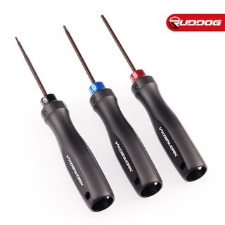 Koswork Hex Wrench Set 1.5mm, 2.0mm & 2.5mm (w/75mm Tip) (Alum. Tri Handle)