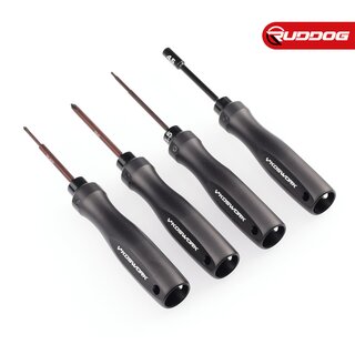 Koswork Mini-Z 4pcs Mini Car Tool Set (H1.5, N4.5, P00 & P1) (Alum Tri Handle)