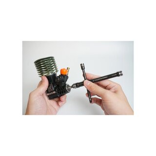 Koswork Glow Plug/Clutch Nut Cross Wrench (Nut 7, 8, 10mm & Hex 5mm)