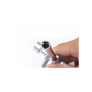 Koswork Glow Plug/Clutch Nut/Wheel Nut Cross Wrench (7, 8, 10, 12 & 17mm) (w/glow plug clip)